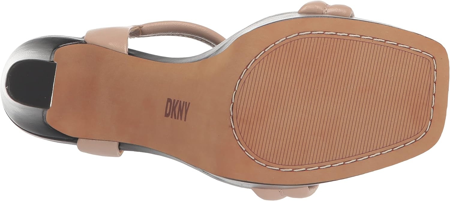 image:imageDKNY Womens Jaysha Evening Platform Dress Heel With Belt Strap DetailGold Sand