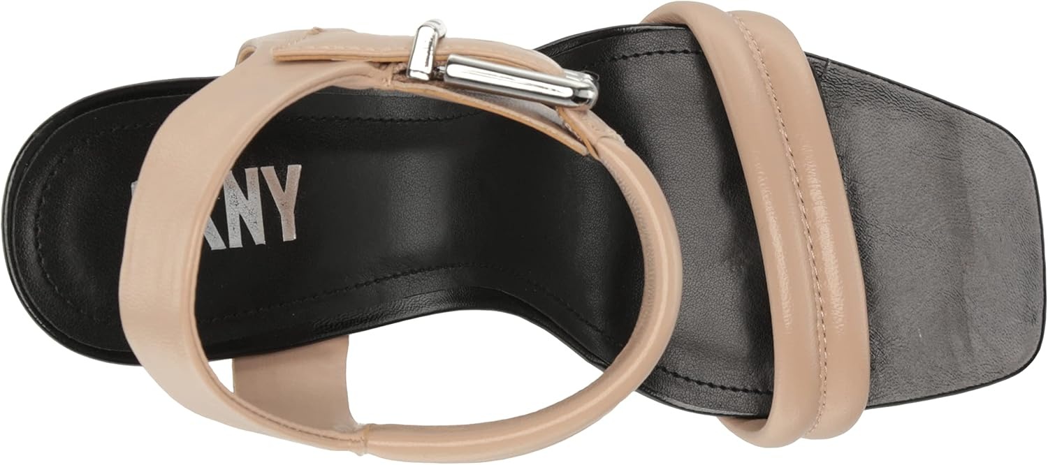 image:imageDKNY Womens Jaysha Evening Platform Dress Heel With Belt Strap DetailGold Sand