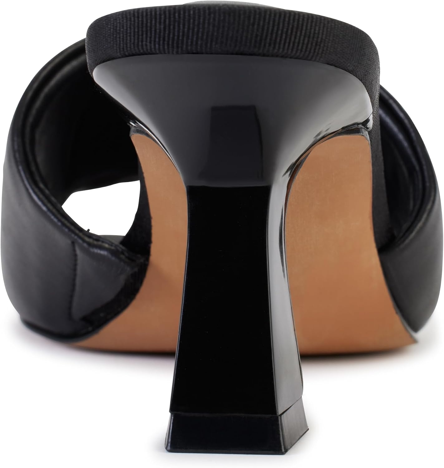 image:imageDKNY Womens Keke Square Toe Heeeld Sandal Mule With LogoBlack