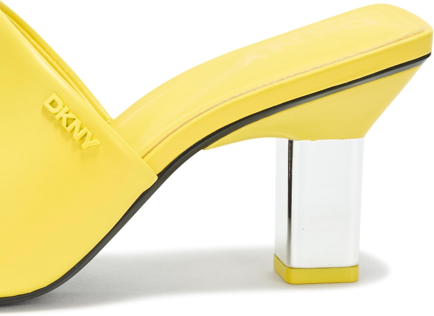 image:imageDKNY Womens Kelley Square Toe Heeled Sandal MuleDaffodil