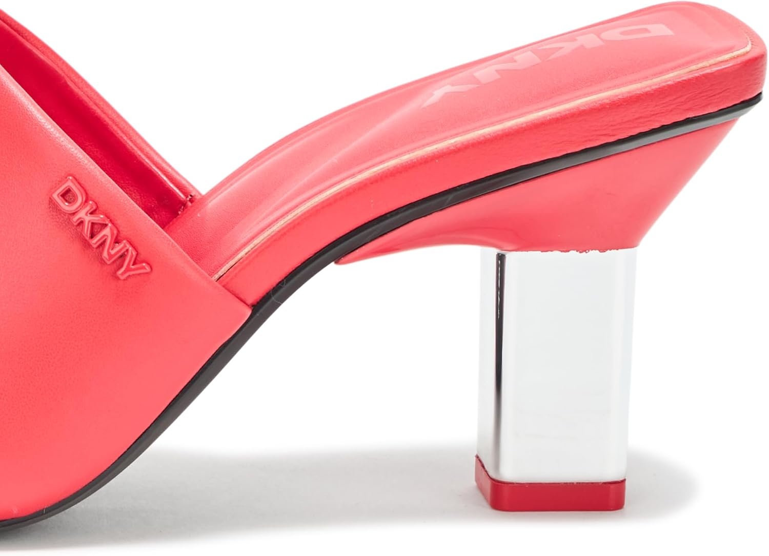 image:imageDKNY Womens Kelley Square Toe Heeled Sandal MuleWatermelon