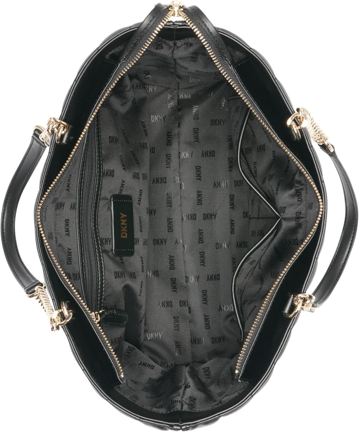 image:imageDKNY Womens Lexington Tote BagBlackGold