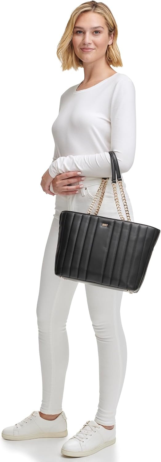 image:imageDKNY Womens Lexington Tote BagBlackGold