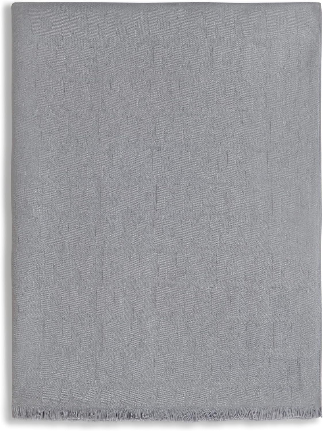 image:imageDKNY Womens Lightweight Logo Pashmina With Eyelash FringeGrey