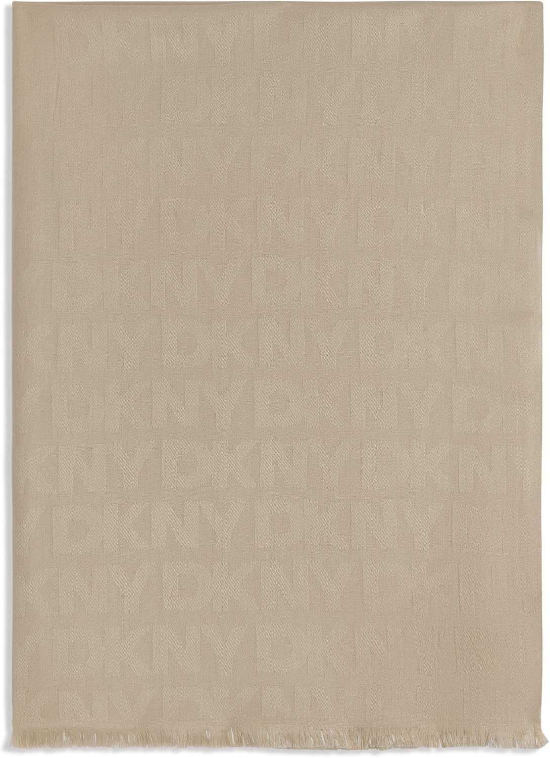 image:imageDKNY Womens Lightweight Logo Pashmina With Eyelash FringePalomino