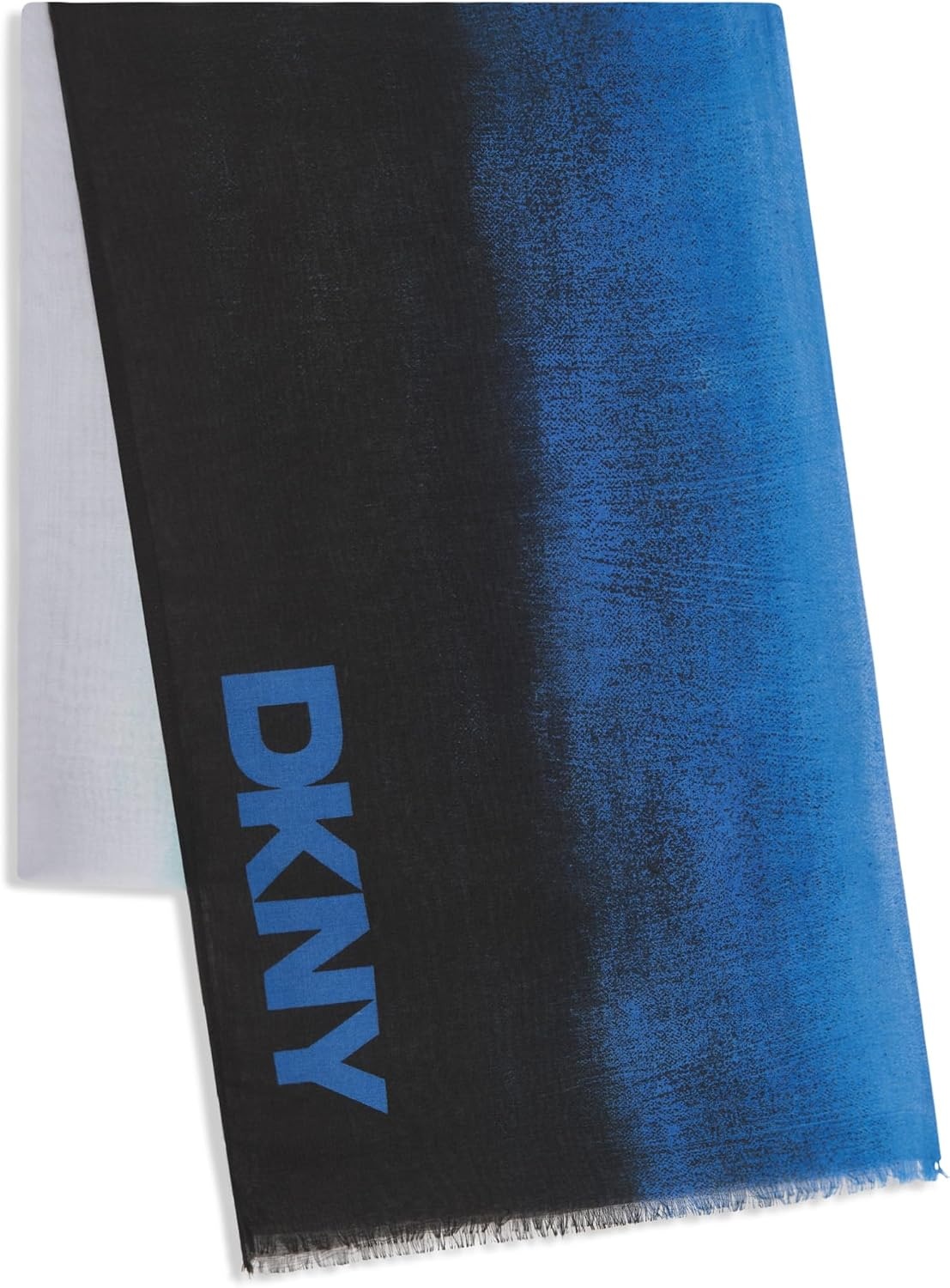 image:imageDKNY Womens Lightweight Printed Oversized Pashmina ScarfCornflower Blue