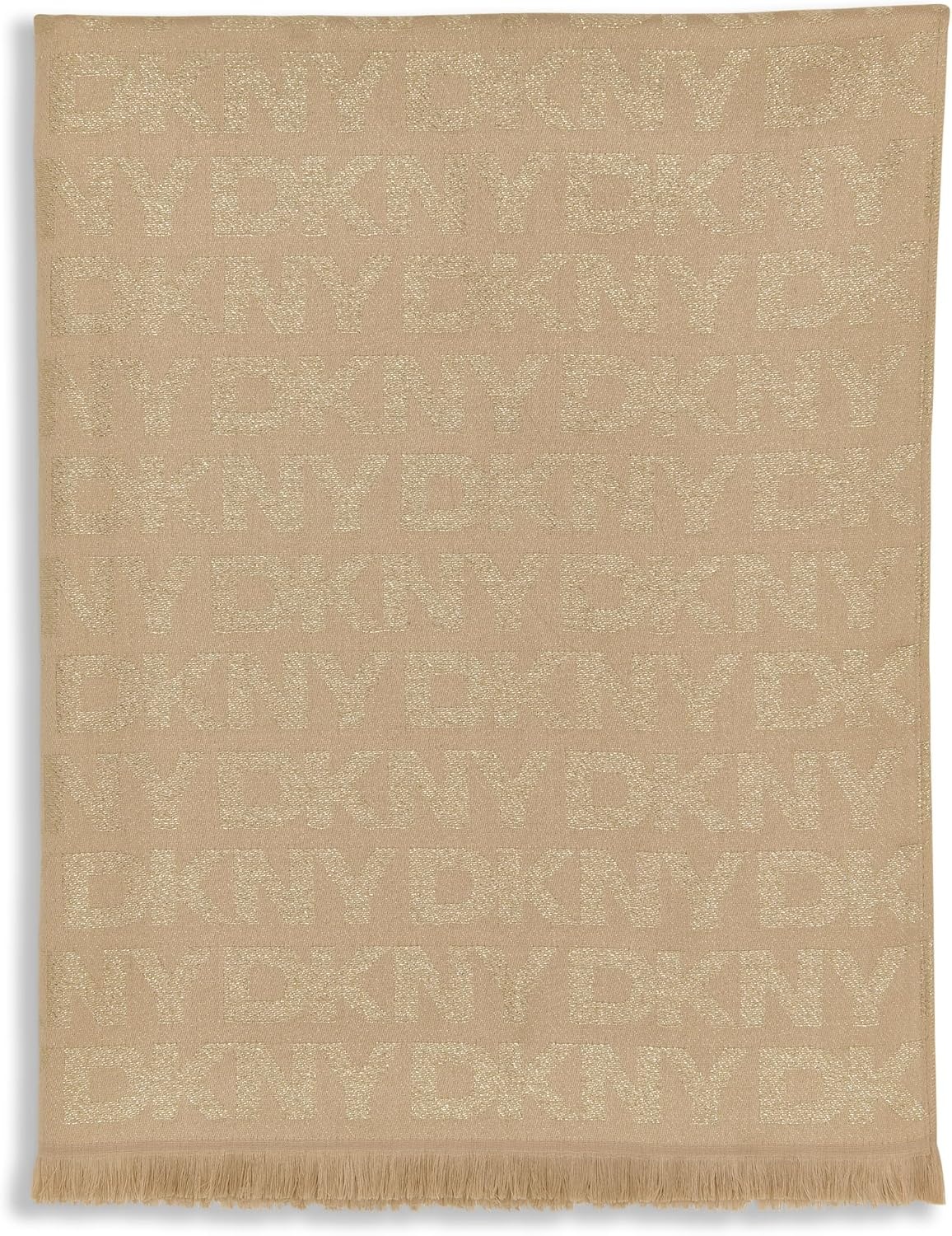 image:imageDKNY Womens Logo Metallic Pashmina ScarfPalamino