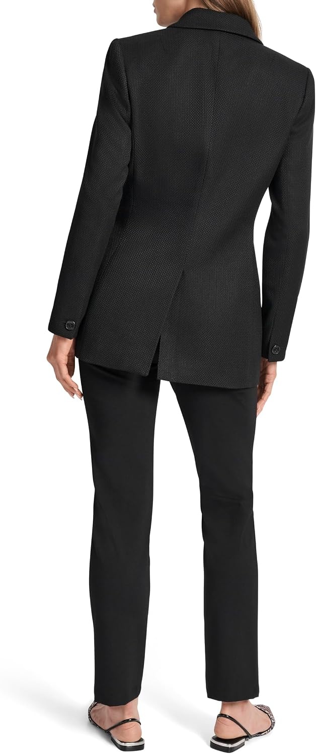 image:imageDKNY Womens Long Sleeve Collared Blazer JacketBlack