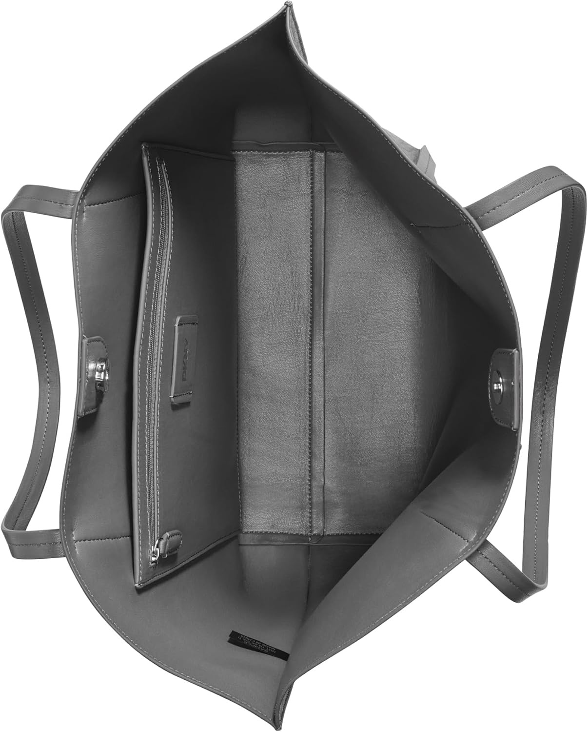 image:imageDKNY Womens Lyda Medium Tote Bag With Logo CharmDark Grey