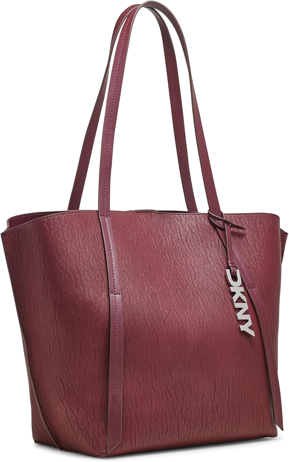 image:imageDKNY Womens Lyda Medium Tote Bag With Logo CharmGarnet
