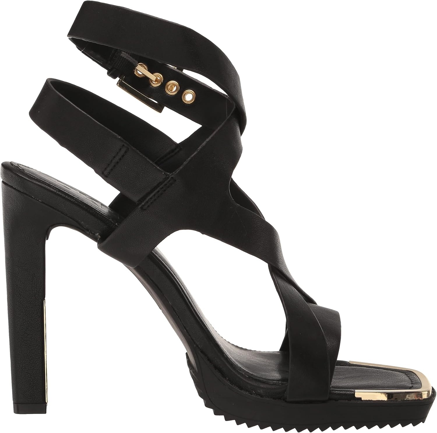 image:imageDKNY Womens Mabel Evening Strappy Dress HeelBlack