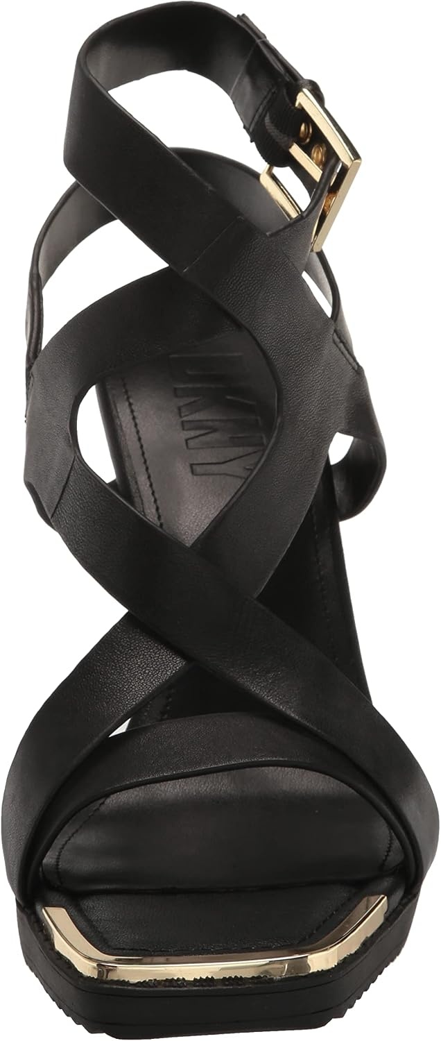 image:imageDKNY Womens Mabel Evening Strappy Dress HeelBlack