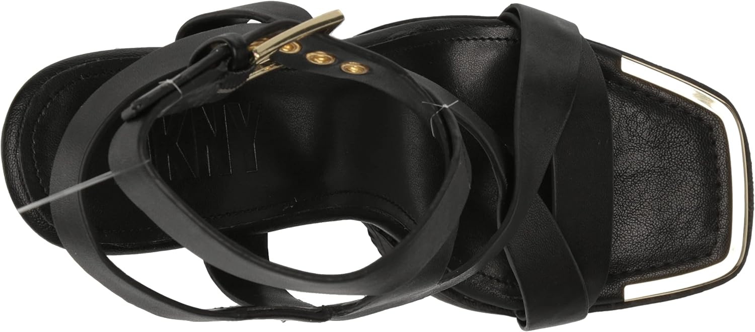 image:imageDKNY Womens Mabel Evening Strappy Dress HeelBlack