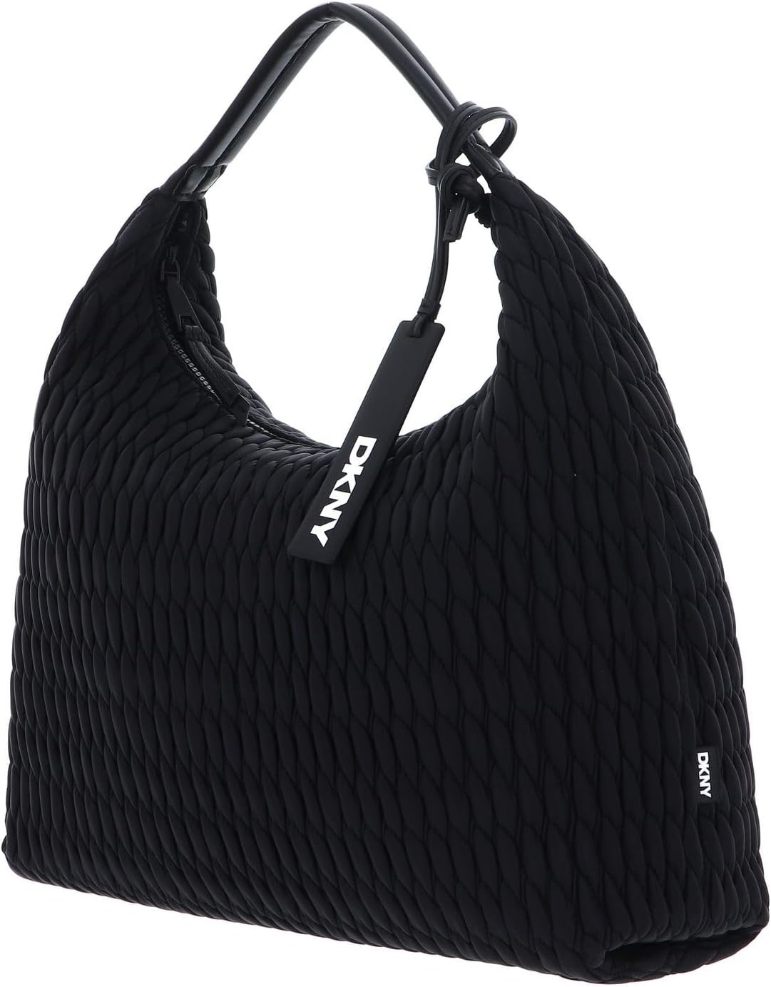 image:imageDKNY Womens Mack Nylon Large Hobo BagBlackBlack