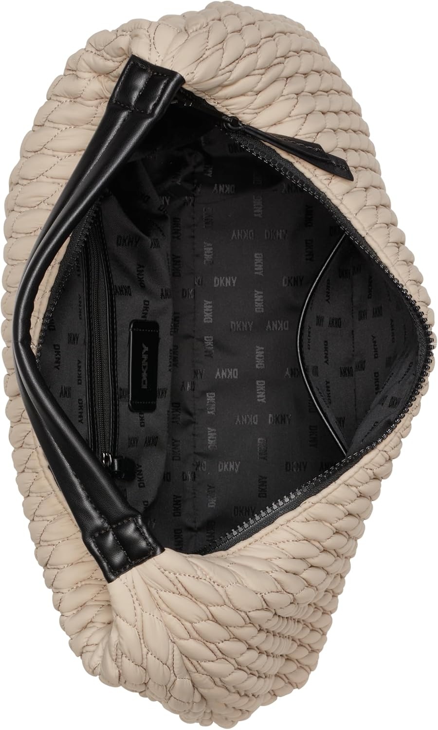 image:imageDKNY Womens Mack Nylon Large Hobo BagLight Khaki