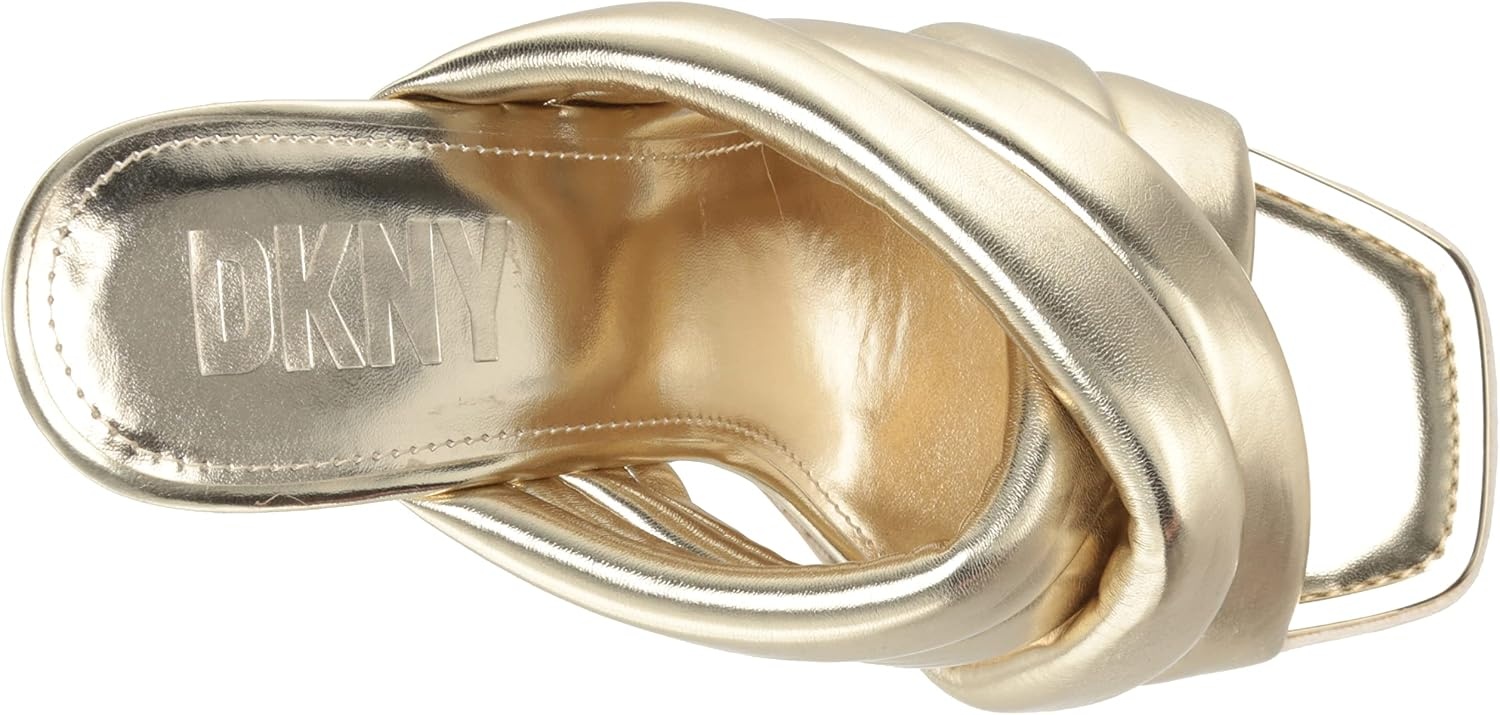 image:imageDKNY Womens Madena Cross Strap HeelGold