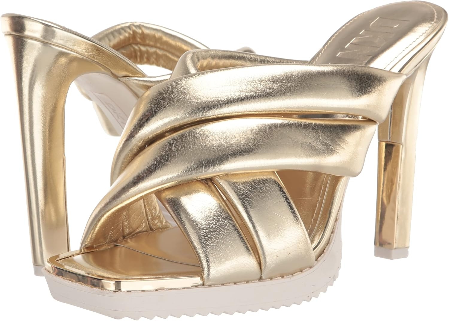 image:imageDKNY Womens Madena Cross Strap HeelGold