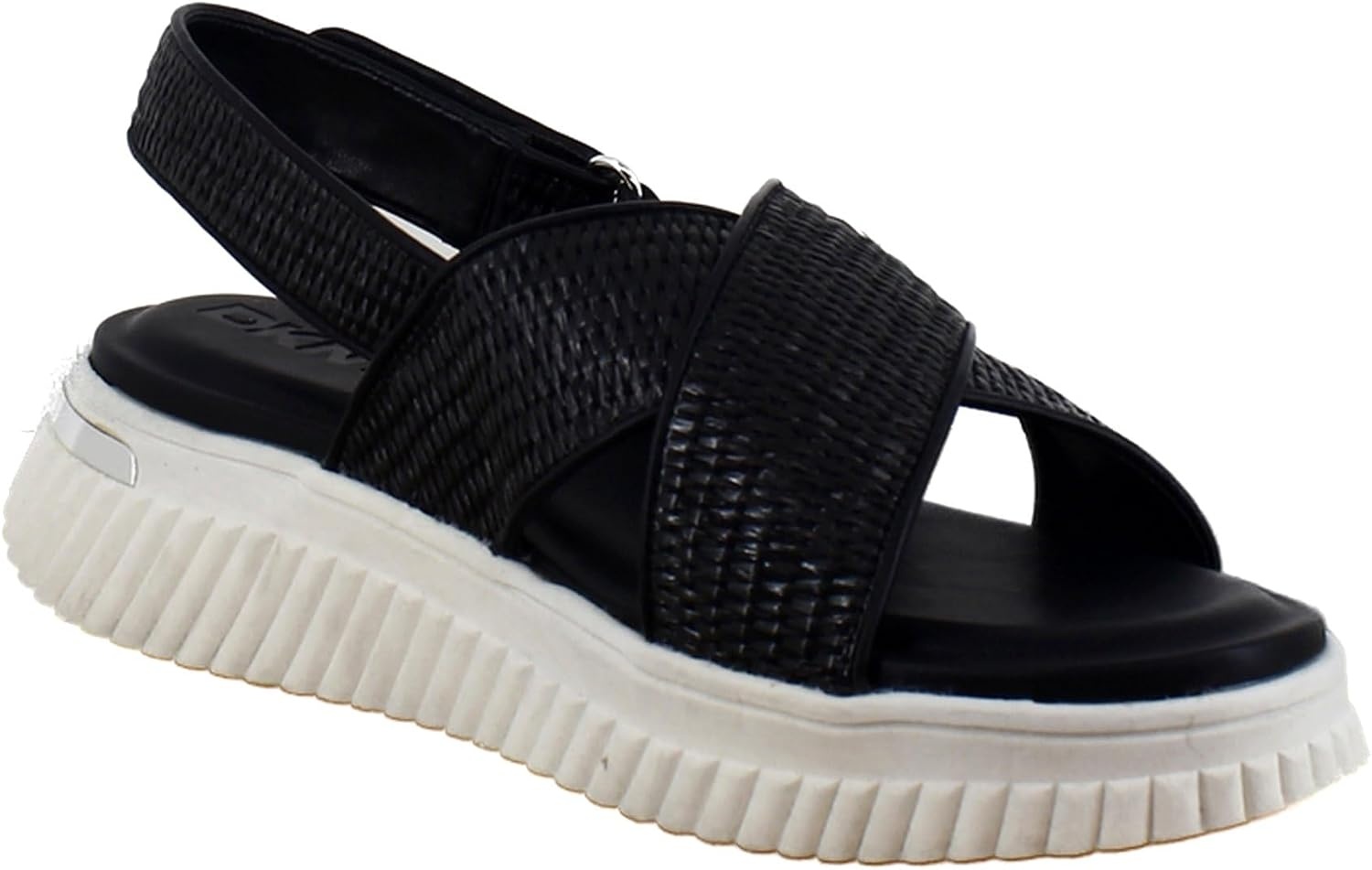 image:imageDKNY Womens Malai Woven Crisscross Slingback Platform SandalBlack