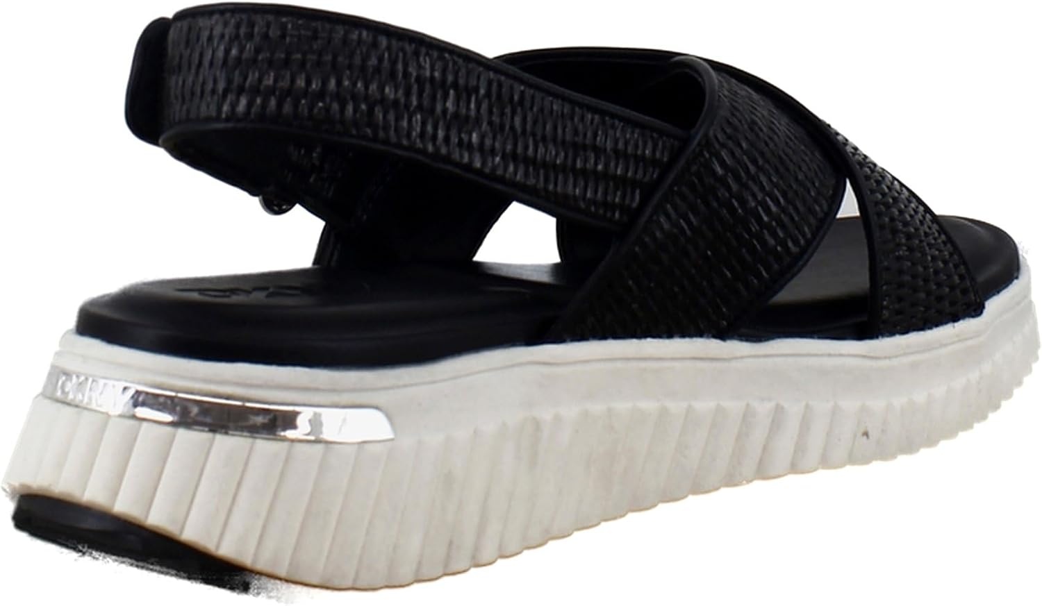image:imageDKNY Womens Malai Woven Crisscross Slingback Platform SandalBlack