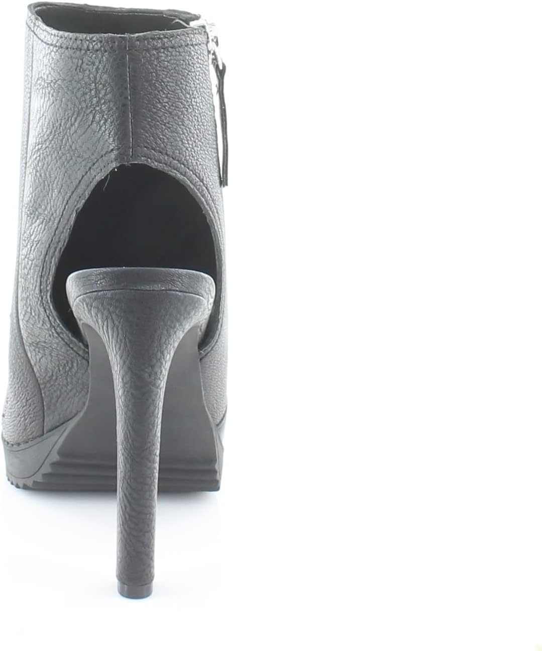 image:imageDKNY Womens Malia Peep Toe Heeled Bootie With Side ZipperSolid Black