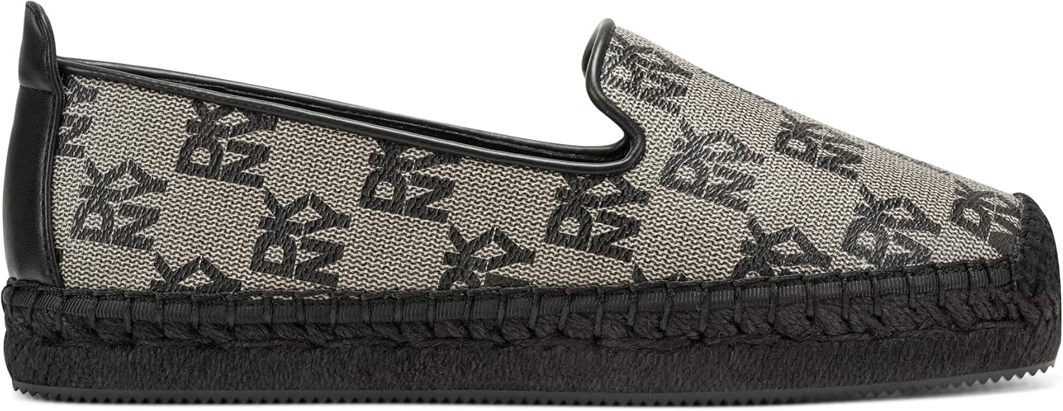 image:imageDKNY Womens Mallandra Espadrille Closed Toe SandalBlack Logo