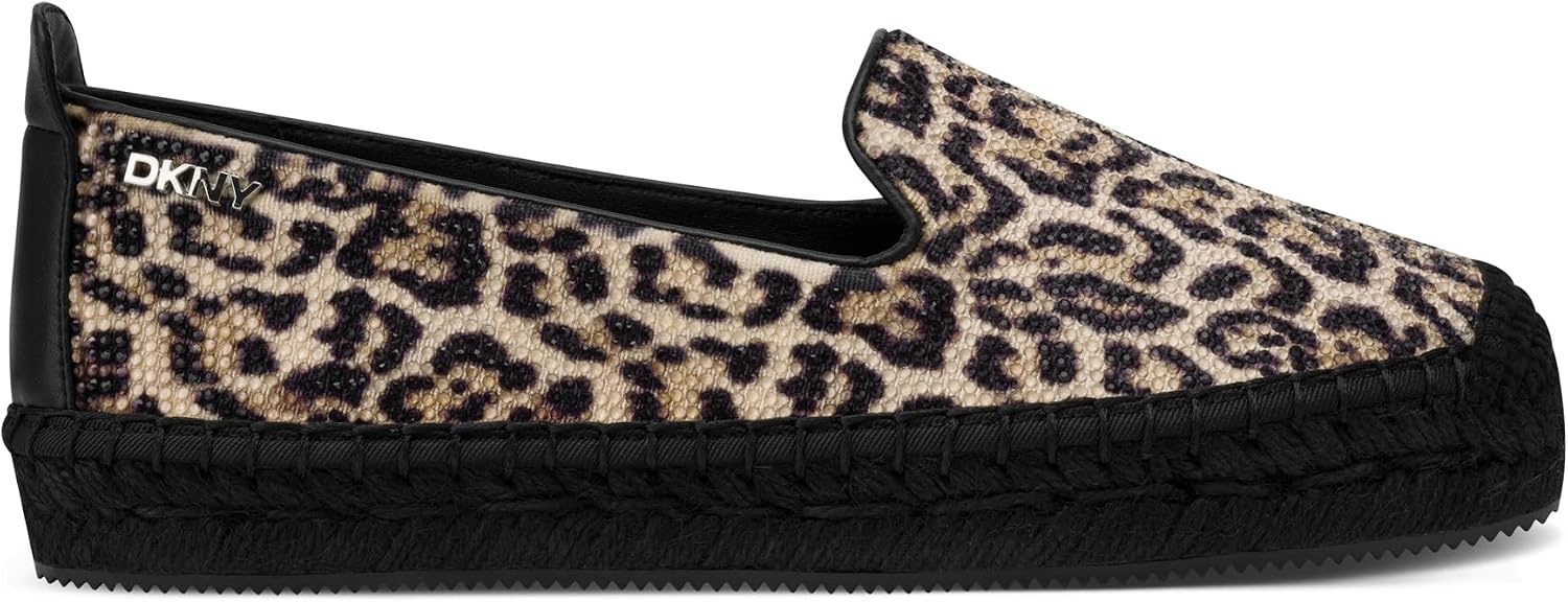 image:imageDKNY Womens Mallandra Espadrille Closed Toe SandalLeopard Print