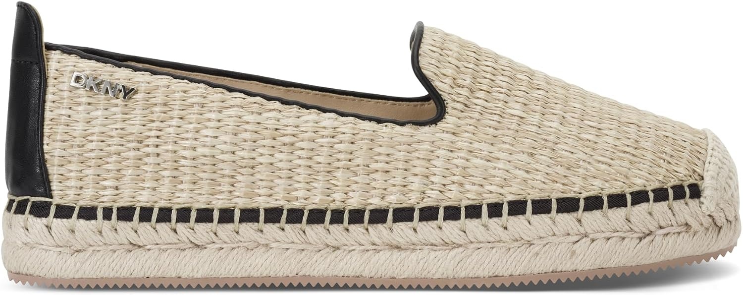image:imageDKNY Womens Mallandra Espadrille Closed Toe SandalNaturalBlack