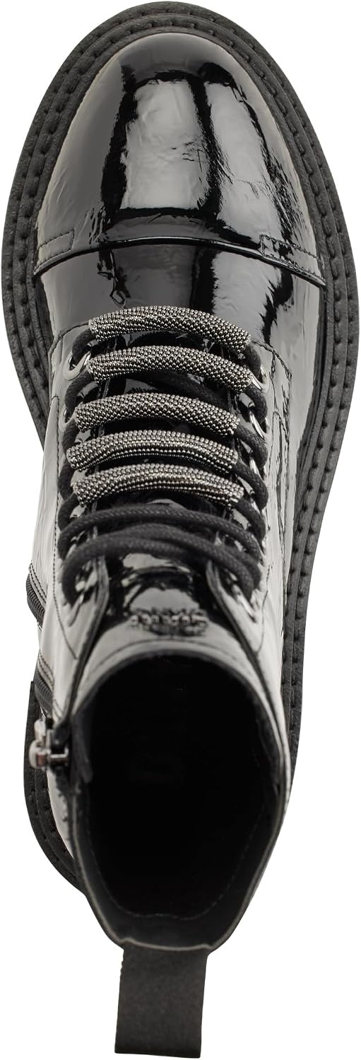 image:imageDKNY Womens Maylaya Lace Up Combat BootBlack