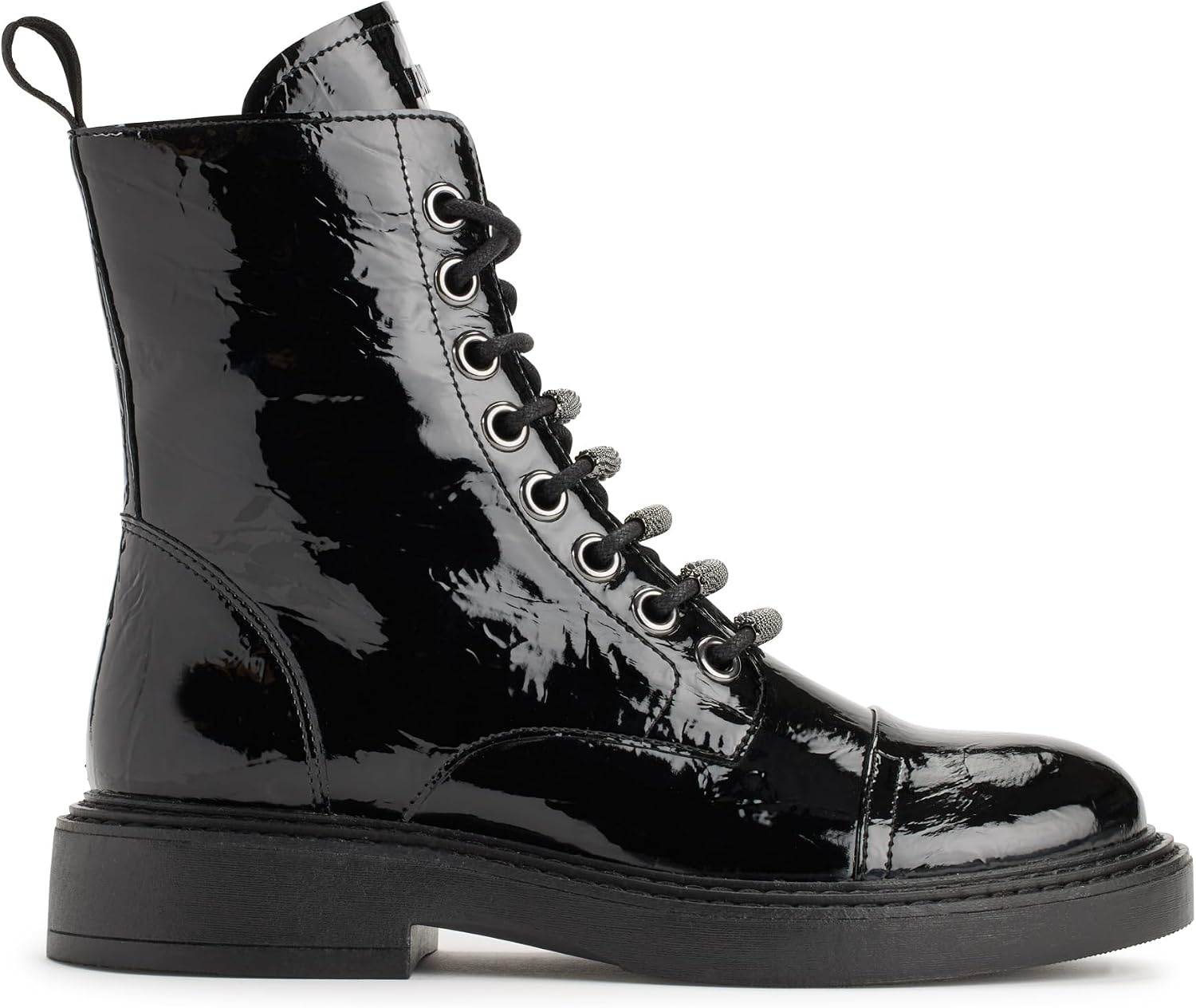 image:imageDKNY Womens Maylaya Lace Up Combat BootBlack