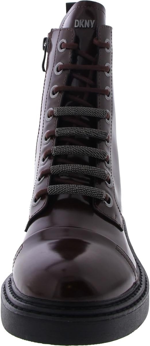 image:imageDKNY Womens Maylaya Lace Up Combat BootBordeaux