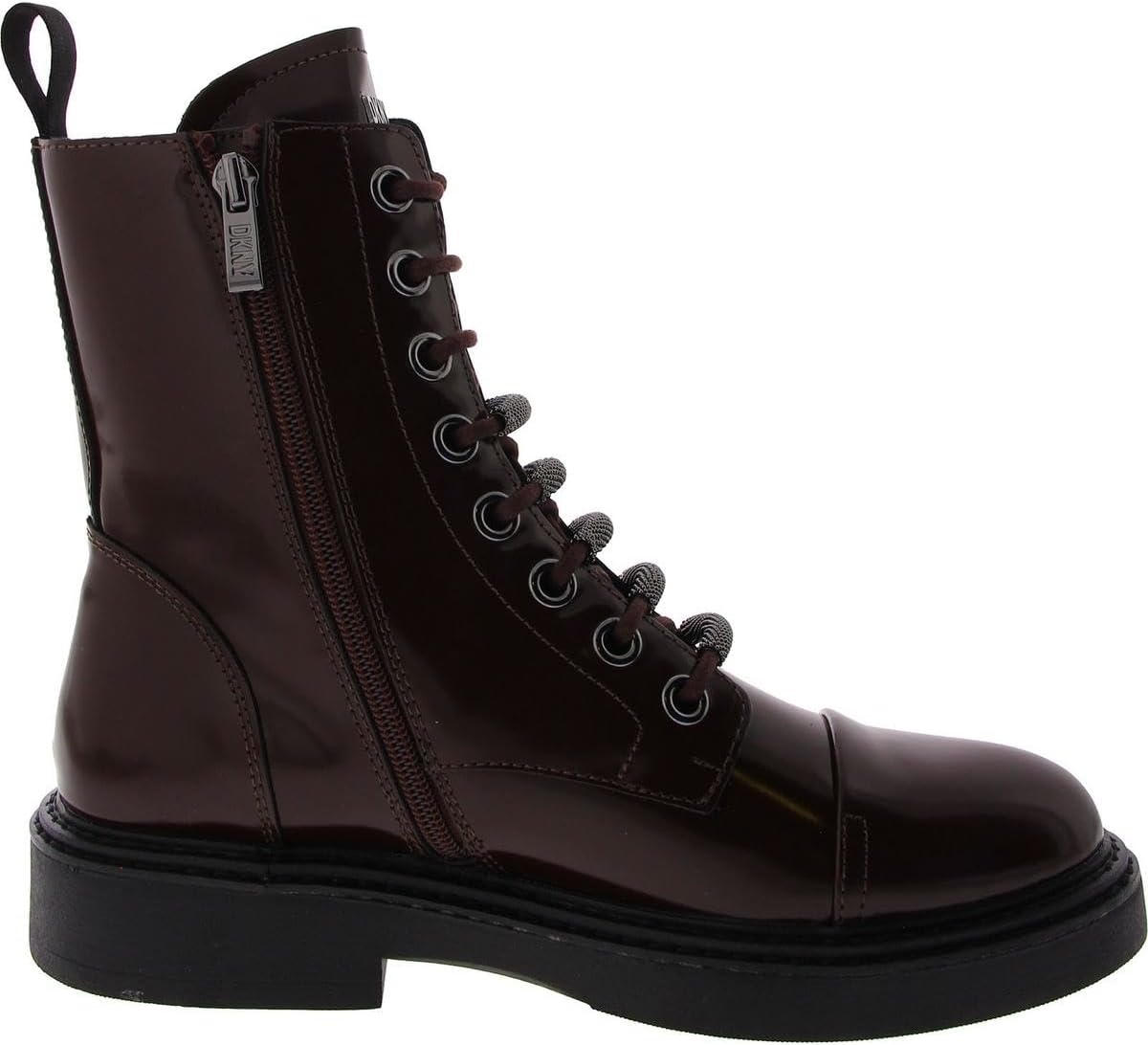 image:imageDKNY Womens Maylaya Lace Up Combat BootBordeaux