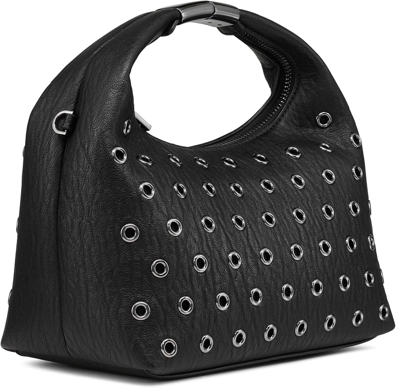 image:imageDKNY Womens Mel Top Handle Hobo BagBlackGunmetal