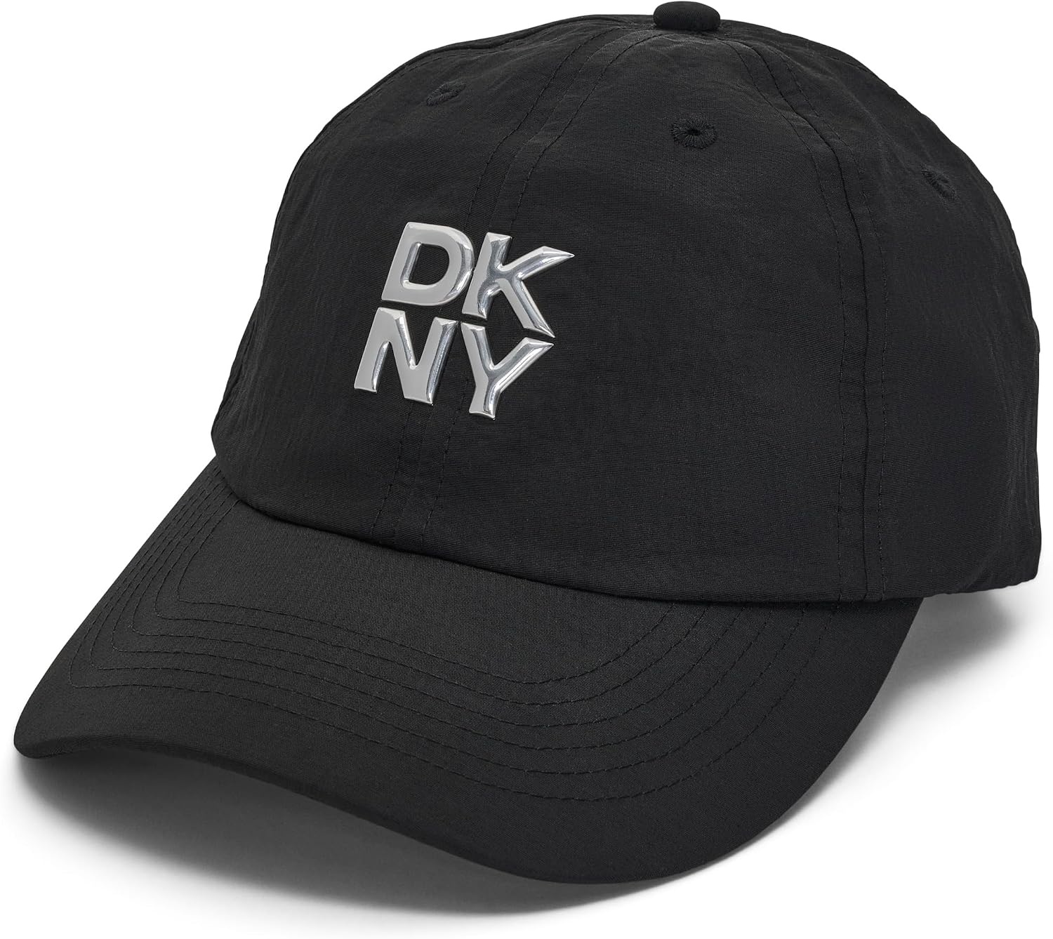 image:imageDKNY Womens Metallic Logo Baseball HatBlack