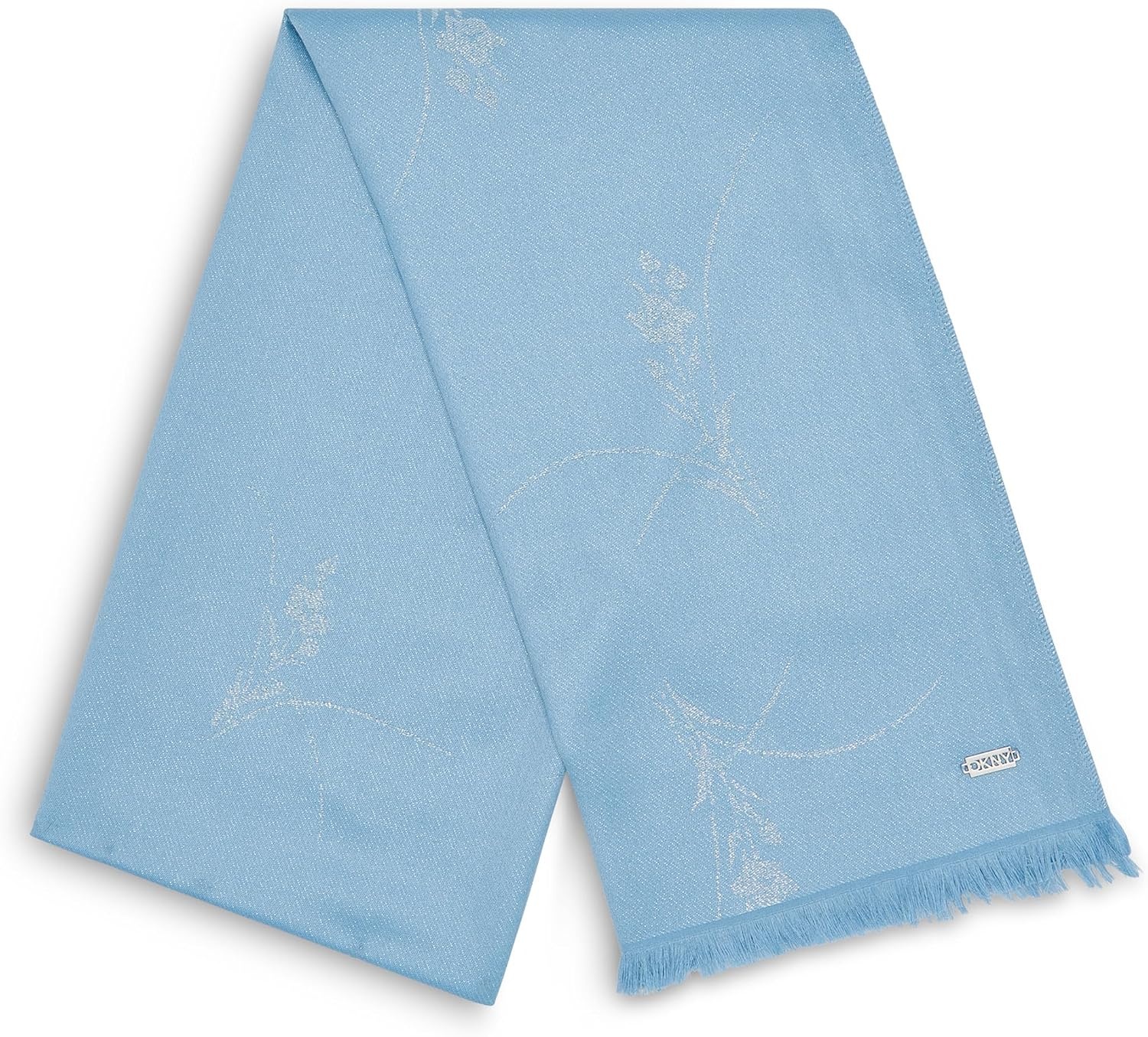 image:imageDKNY Womens Metallic Orchid Print PashminaSky