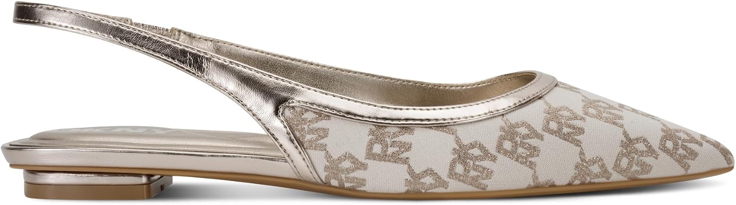 image:imageDKNY Womens Millbury Slingback Pointed Toe Ballet FlatBone