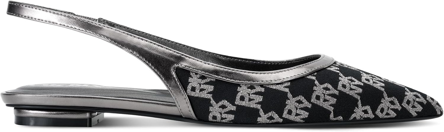 image:imageDKNY Womens Millbury Slingback Pointed Toe Ballet FlatNickel