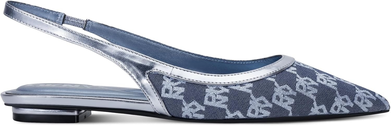 image:imageDKNY Womens Millbury Slingback Pointed Toe Ballet FlatPeriwinkle
