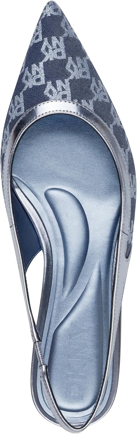 image:imageDKNY Womens Millbury Slingback Pointed Toe Ballet FlatPeriwinkle