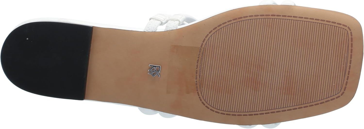 image:imageDKNY Womens Multi Band Flat SandalBright White