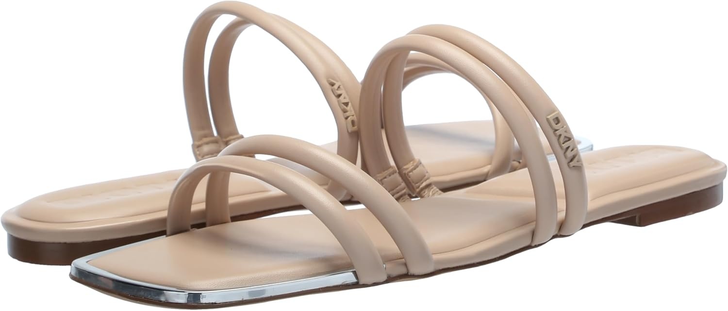 image:imageDKNY Womens Multi Band Flat SandalLight Taupe