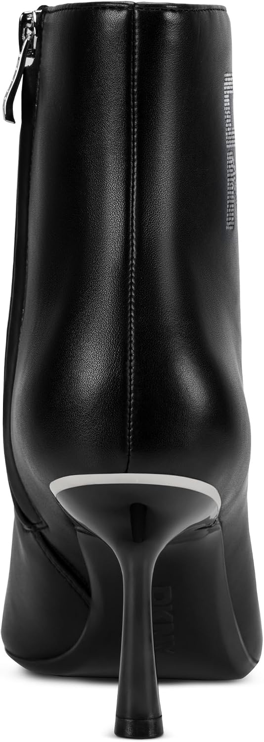image:imageDKNY Womens Niomi Heeled Bootie With Logo DetailSolid Black