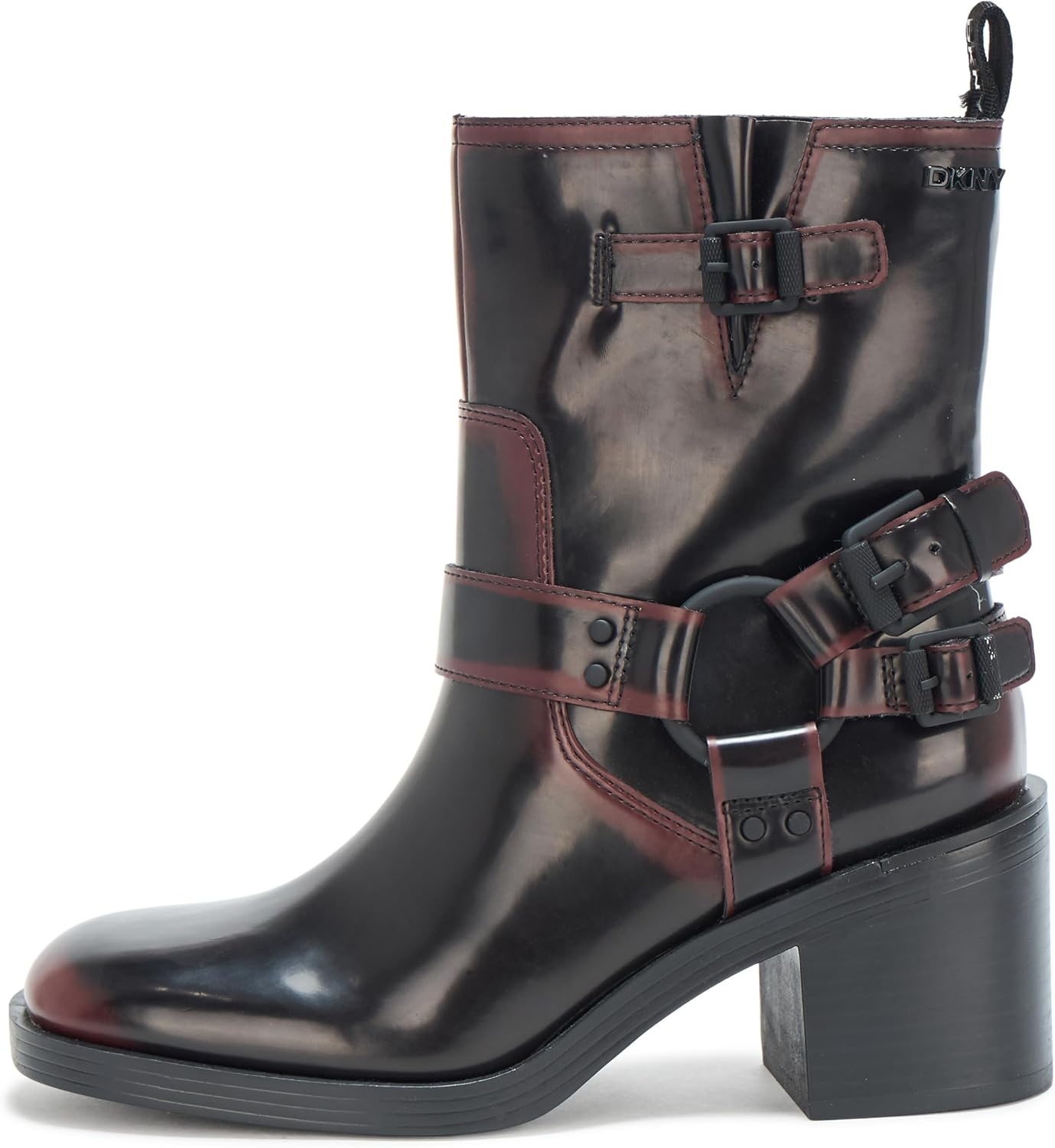 image:imageDKNY Womens Nolan Harness Boot FashionBlackWine