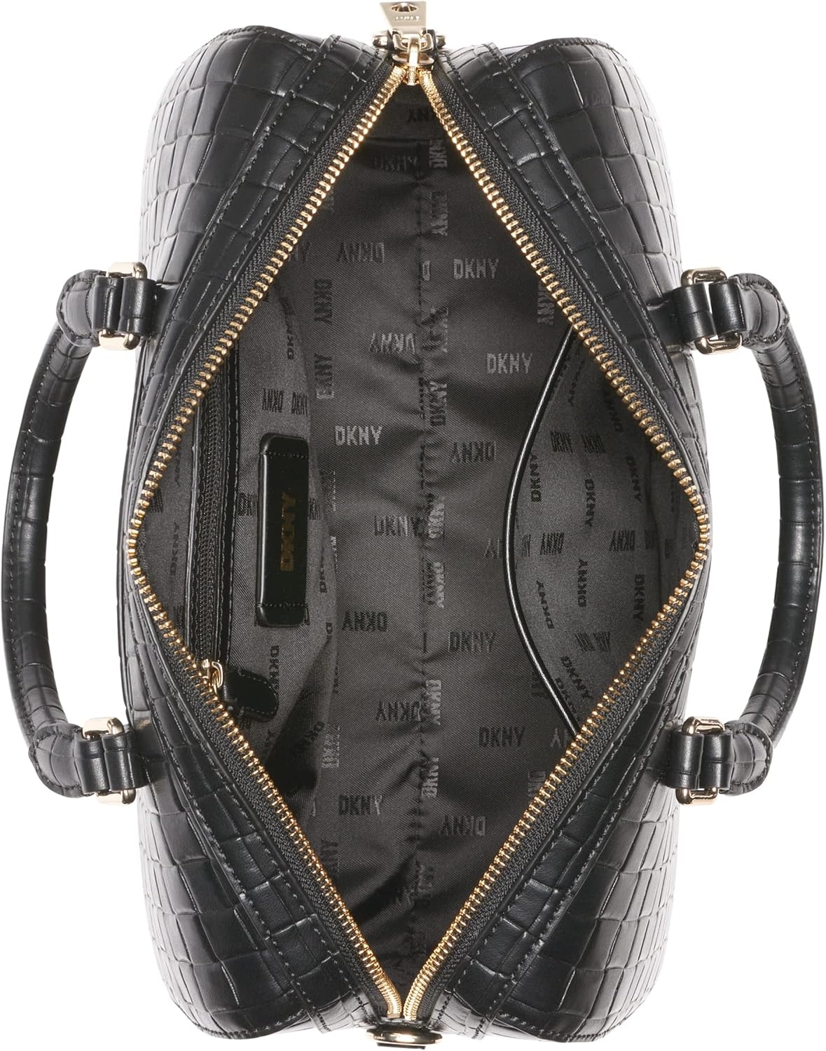 image:imageDKNY Womens Paige Medium DuffleBlackGold