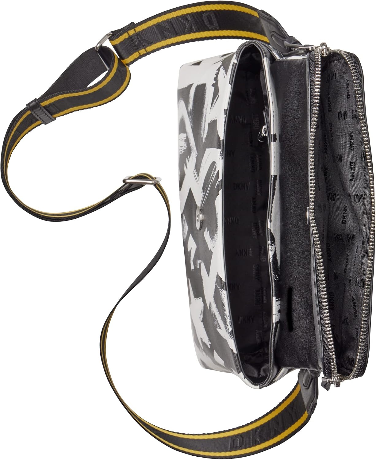 image:imageDKNY Womens Pandora CrossbodyWhiteBlack