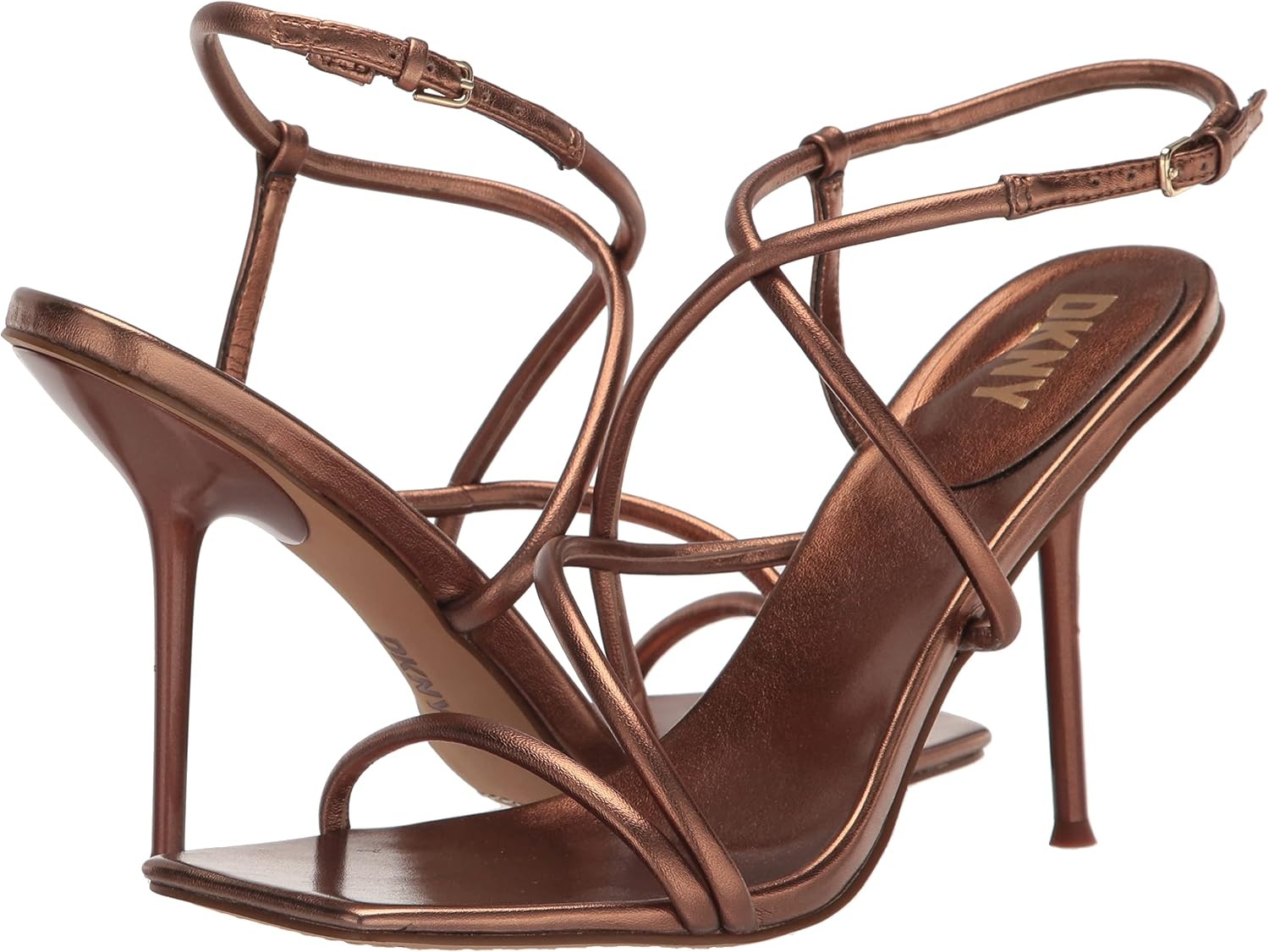 image:imageDKNY Womens Reia Strappy Slingback Dress HeelCopper