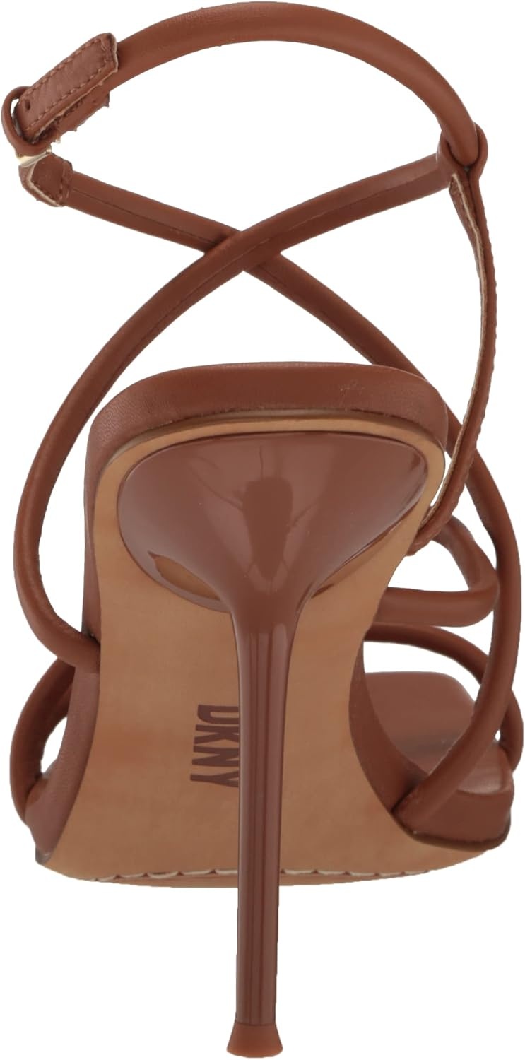 image:imageDKNY Womens Reia Strappy Slingback Dress HeelDk Cognac