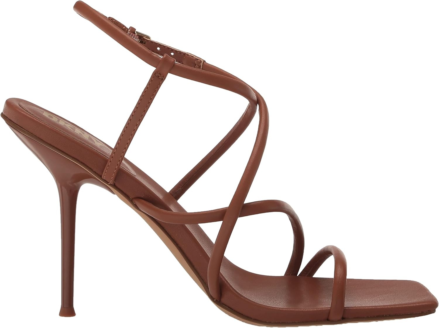 image:imageDKNY Womens Reia Strappy Slingback Dress HeelDk Cognac