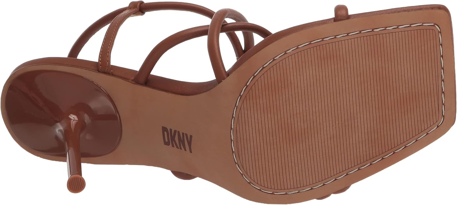 image:imageDKNY Womens Reia Strappy Slingback Dress HeelDk Cognac