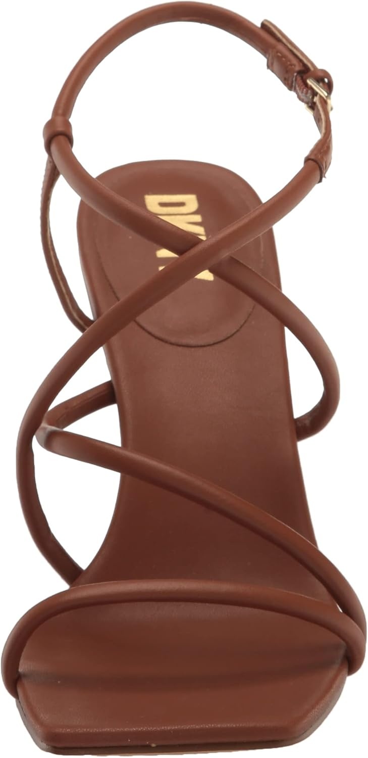 image:imageDKNY Womens Reia Strappy Slingback Dress HeelDk Cognac
