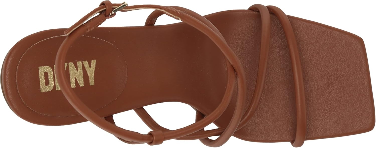 image:imageDKNY Womens Reia Strappy Slingback Dress HeelDk Cognac